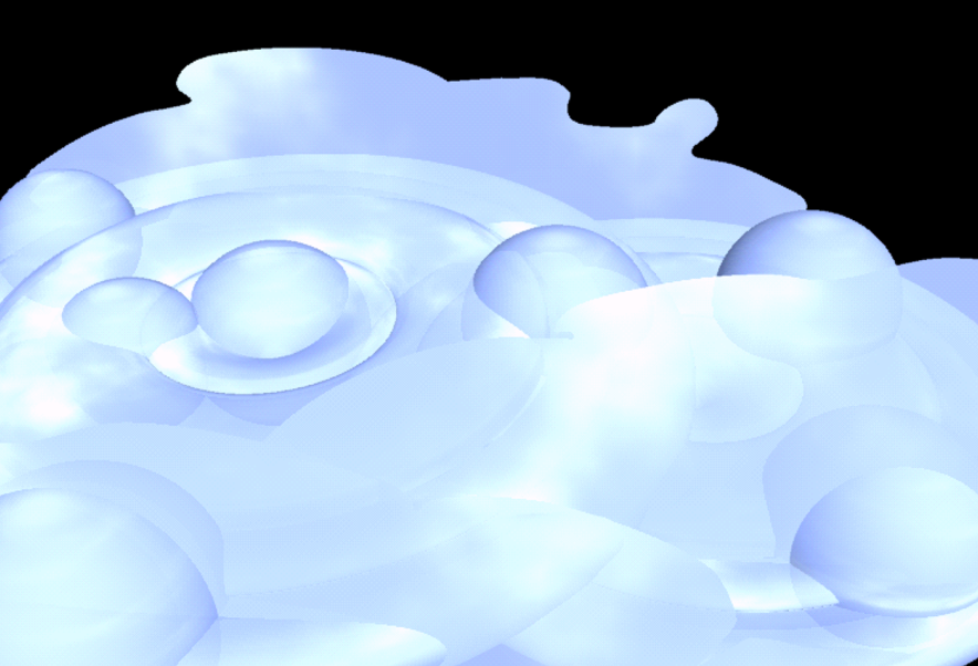 An Infini-D render of a panel from episode 9. A light blue cosmic cloud