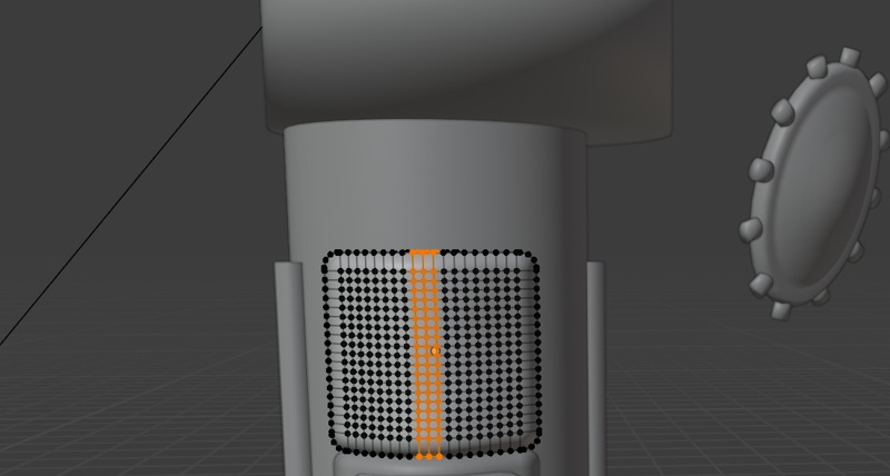 A redone version of the rims around the lights with a simpler mesh